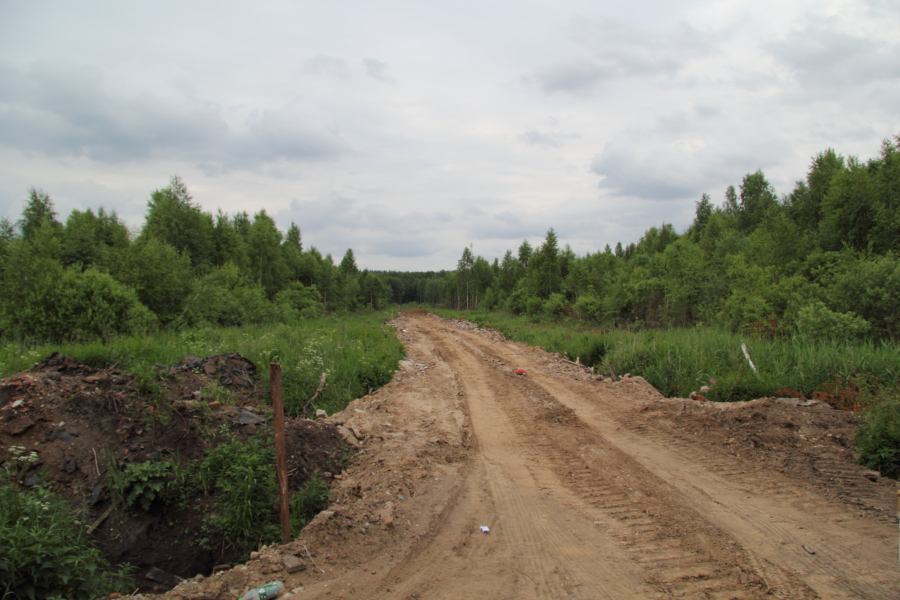 20 июня 2015. Строительство дорог на территории СНТ.